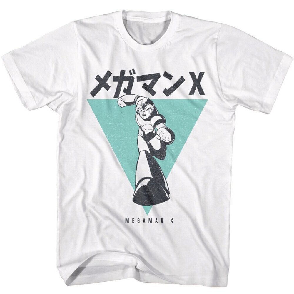 Megaman X Japanese Version Running Robot Hero Retro Game Fan Graphic T-Shirt 05